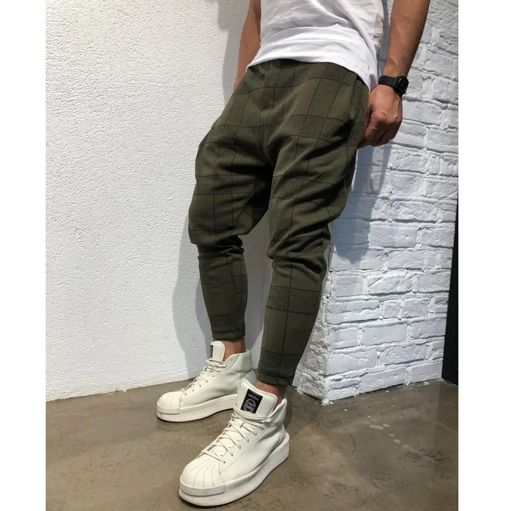 Модные мужские брюки Slim Fit Urban прямые брюки повседневные брюки карандаш грузовик для бега брюки плюс размер M-3XL