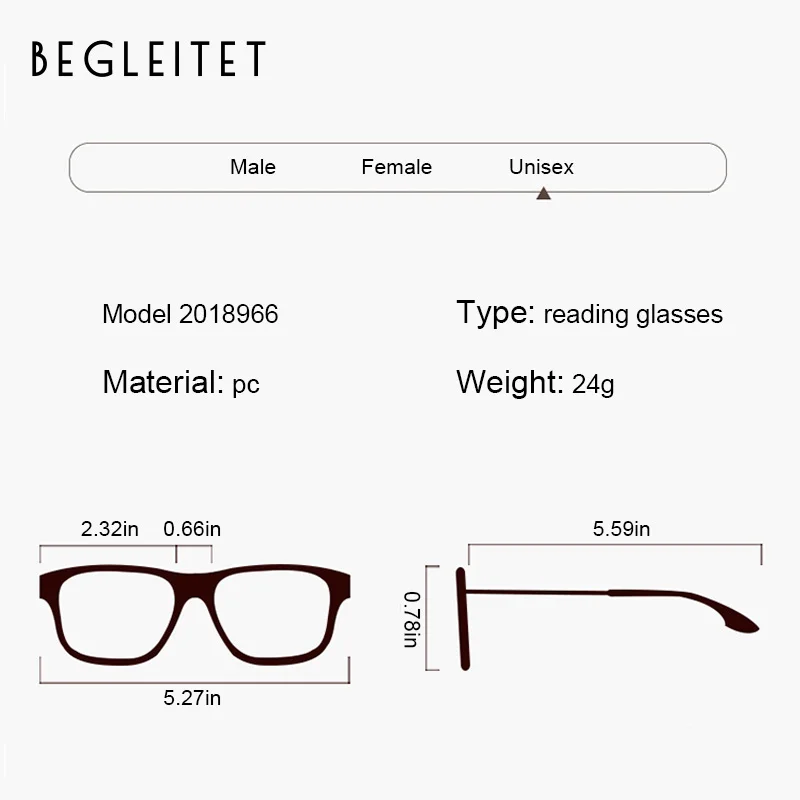 BEGLEITET 2019 Gafas de lectura New Women Men Business Eyewear Fashion Frameless Folding Reading Glasses gözlükочки для чтения |