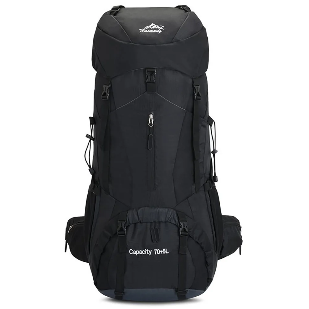 

Backpack Big For Men Hiking Travel Backbag Multifunction Camping Youth Male Outdoor Sports Bag Black Durable Breathable