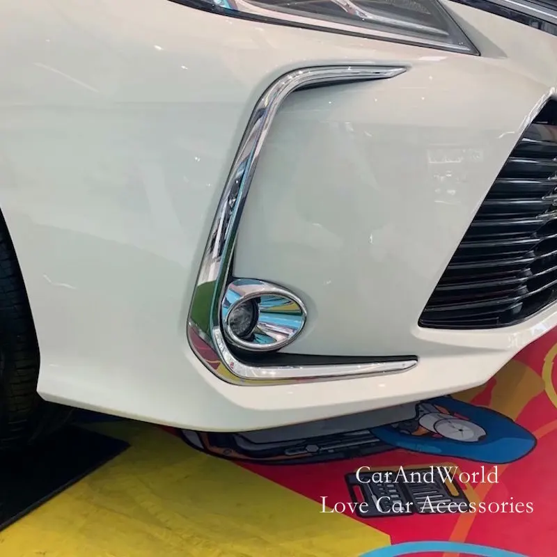 

For Toyota Corolla Altis 2019 2020 2021 Front Fog Light Protector Cover Fog Lamp Frame Trims ABS Chrome Car-Styling Accessories