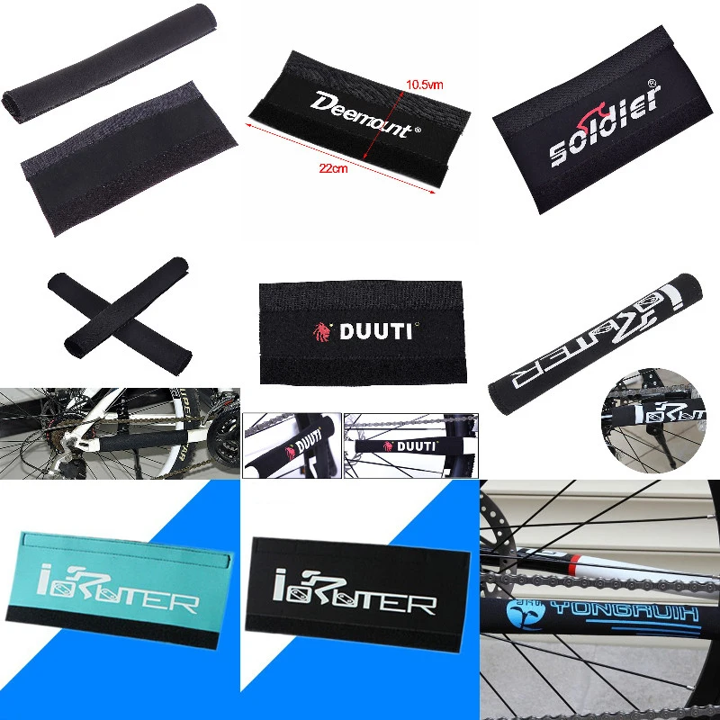 

1pc/2pcs Black Bicycle Chain Protector Cycling Frame Chain Stay Posted Protector MTB Bike Chain Care Guard Cover
