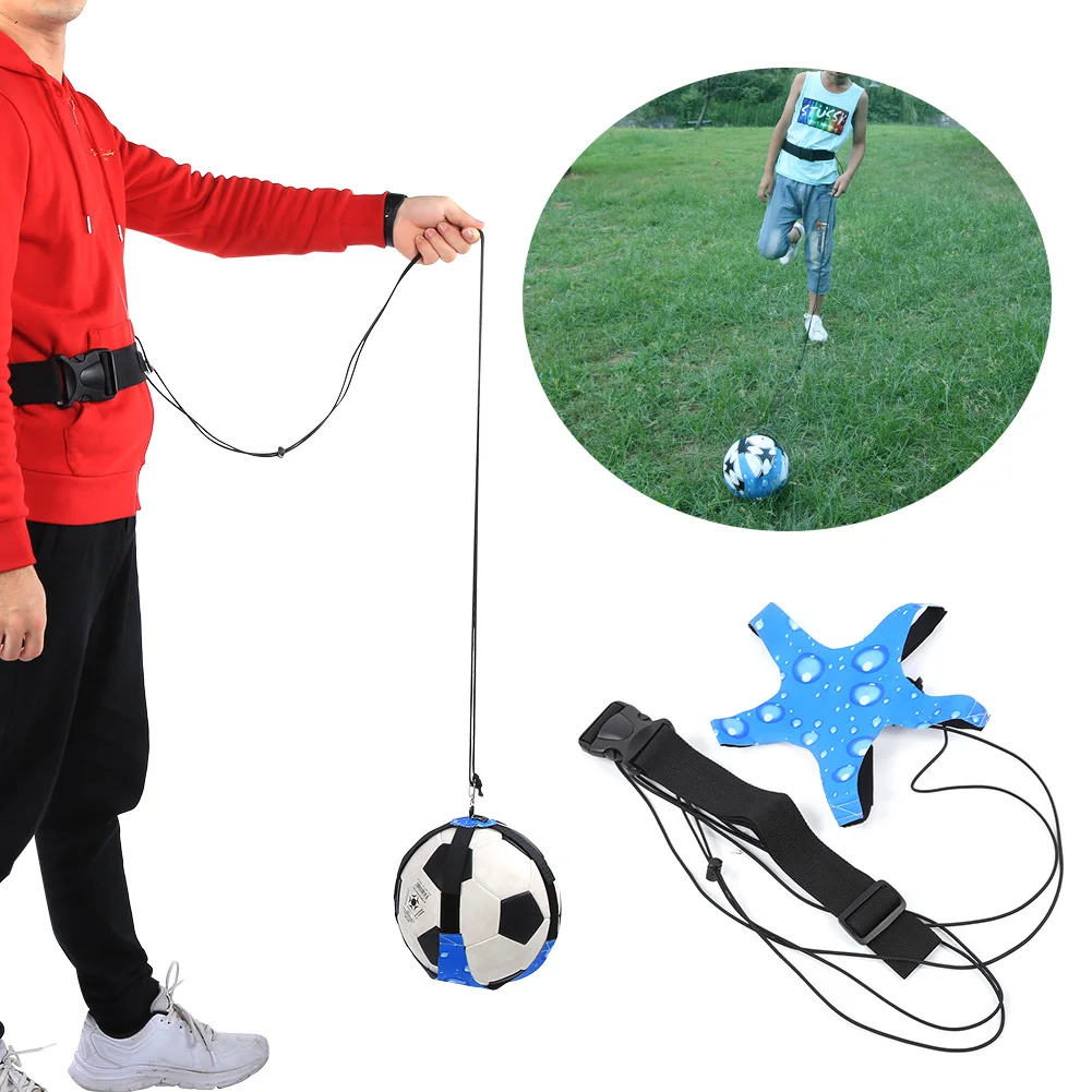 Футбол тренер удар тренирующий пояс Управление регулируемый ремень для детей и
