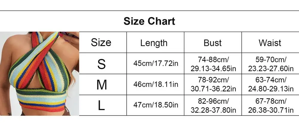 

Women Crop Cross Cami Top Colorful Knit Cross Top Sleeveless Vests Y2K Halter Female Sexy Summer Backless Party Cami