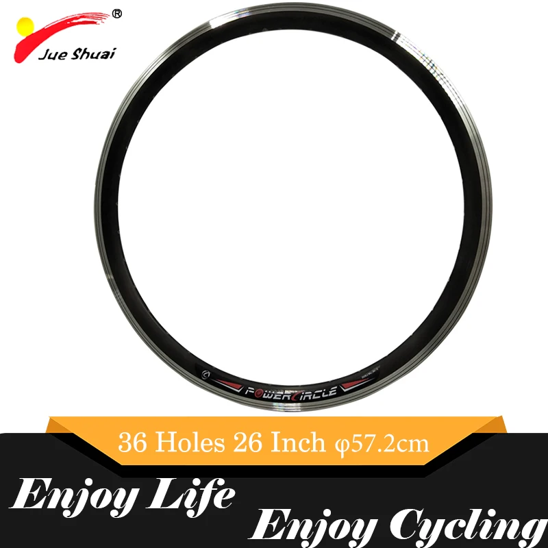 1" 20" 2" 26" 700C 2" колесо для дорожного байка обод алюминиевый сплав MTB 36 отверстий применимые горные велосипеды 57,2 см диаметр аксессуар