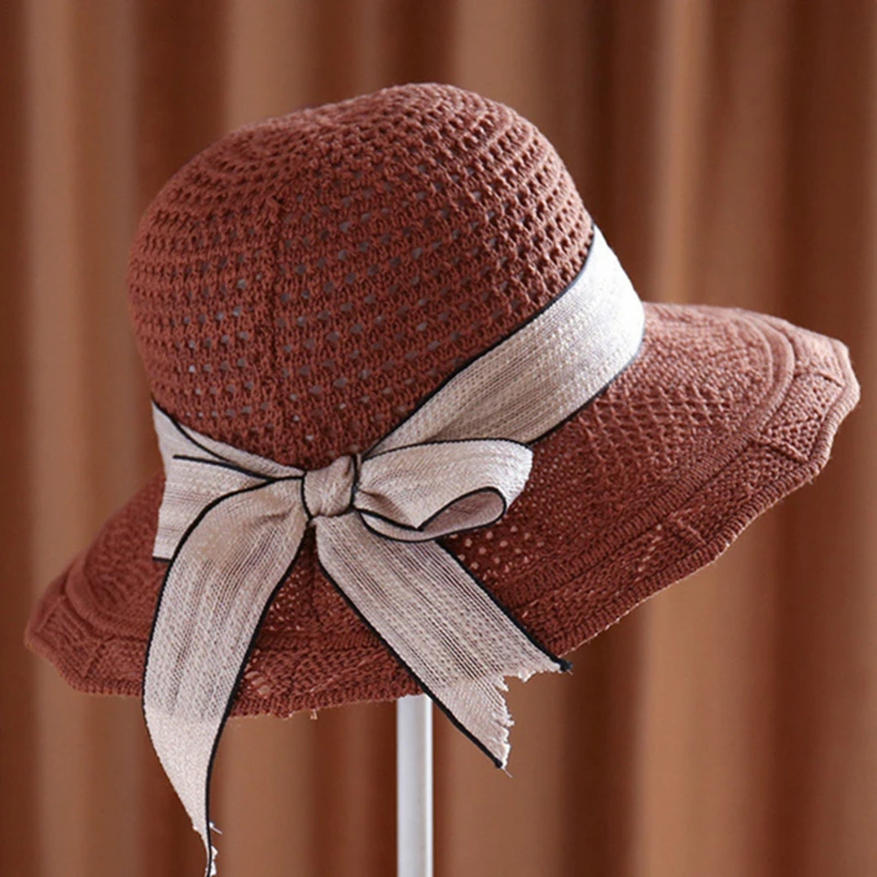 

2021 Fashion Sun Hats For Women Girls Wide Brim Floppy Straw Hat Summer Bohemia Beach Cap Ribbon Chapeau Femme New