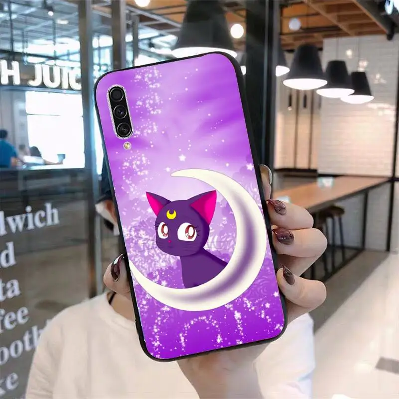 

Moon cat couple Phone Case For Samsung Galaxy M10 20 30 A 40 50 70 71 6S A2 A6 A9 2018 J7 CORE PLUS STAR S10 5G C8