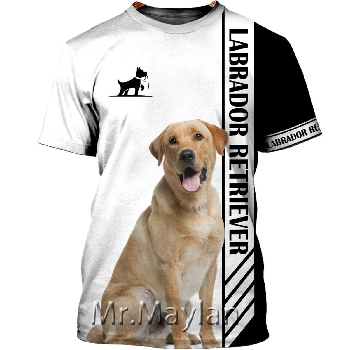 

Unisex Labrador-retriever 3D Print Sports Short-sleeved T-shirt Fashion Streetwear Oversized Anime Clothing Gym Clothing QW-120