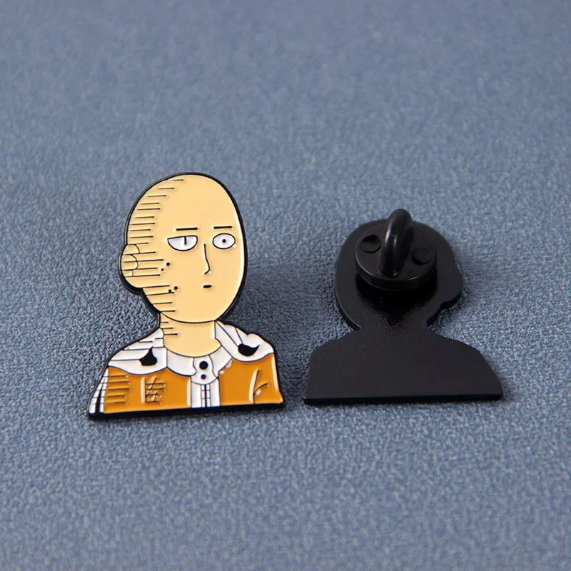Сайтама ONE PUNCH MAN Genos брошь на булавке эмаль металлические значки лацкан броши