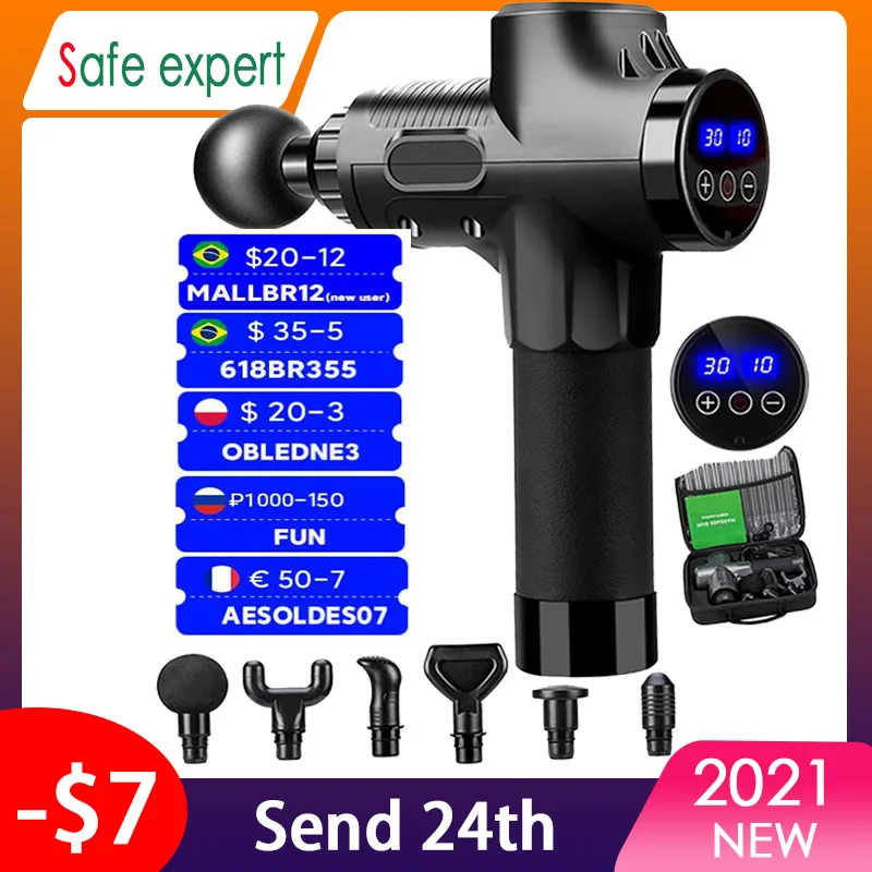 Высокочастотный массажный пистолет для расслабления мышц Электрический