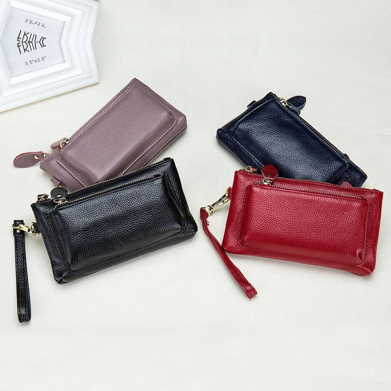 New Brand Designer Women Day Clutches Design Ladies Party Bag Soft Leather 100%Top Layer Cowhide Wallets Handbags High Quality | Багаж и