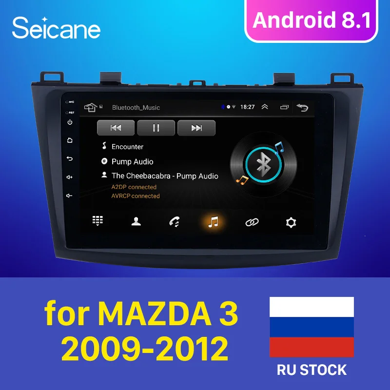 Seicane для MAZDA 3 2009 2010 2011 2012 Android 8,1 9 дюймов Rom 16 Гб автомобильный радиоприемник с навигацией GPS мультимедийный плеер Поддержка TPMS 3g