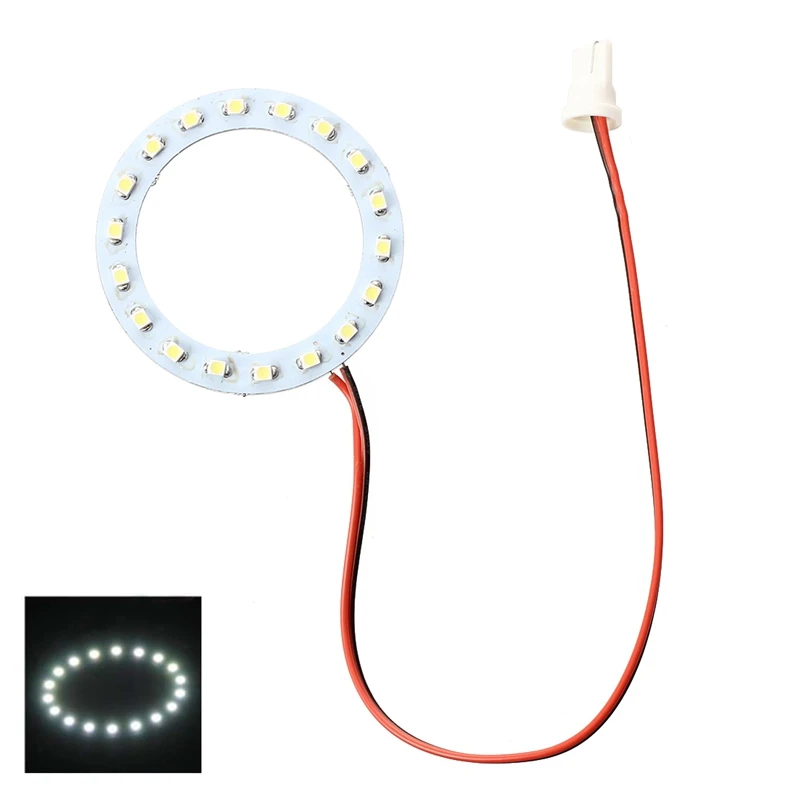 

T10 1210 18 LED Ring annular lighting bulb white light DC 12V car