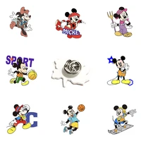 disney mickey mouse play style lapel pin funny acrylic cartoon pin backpack hat lapel men women fashion jewelry gifts