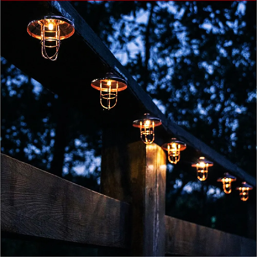 

Metal Art Lampshape LED String Light Wedding Decoration Festoon LED Light Warm White Rose Gold Vintage USB Plug Battery-operated