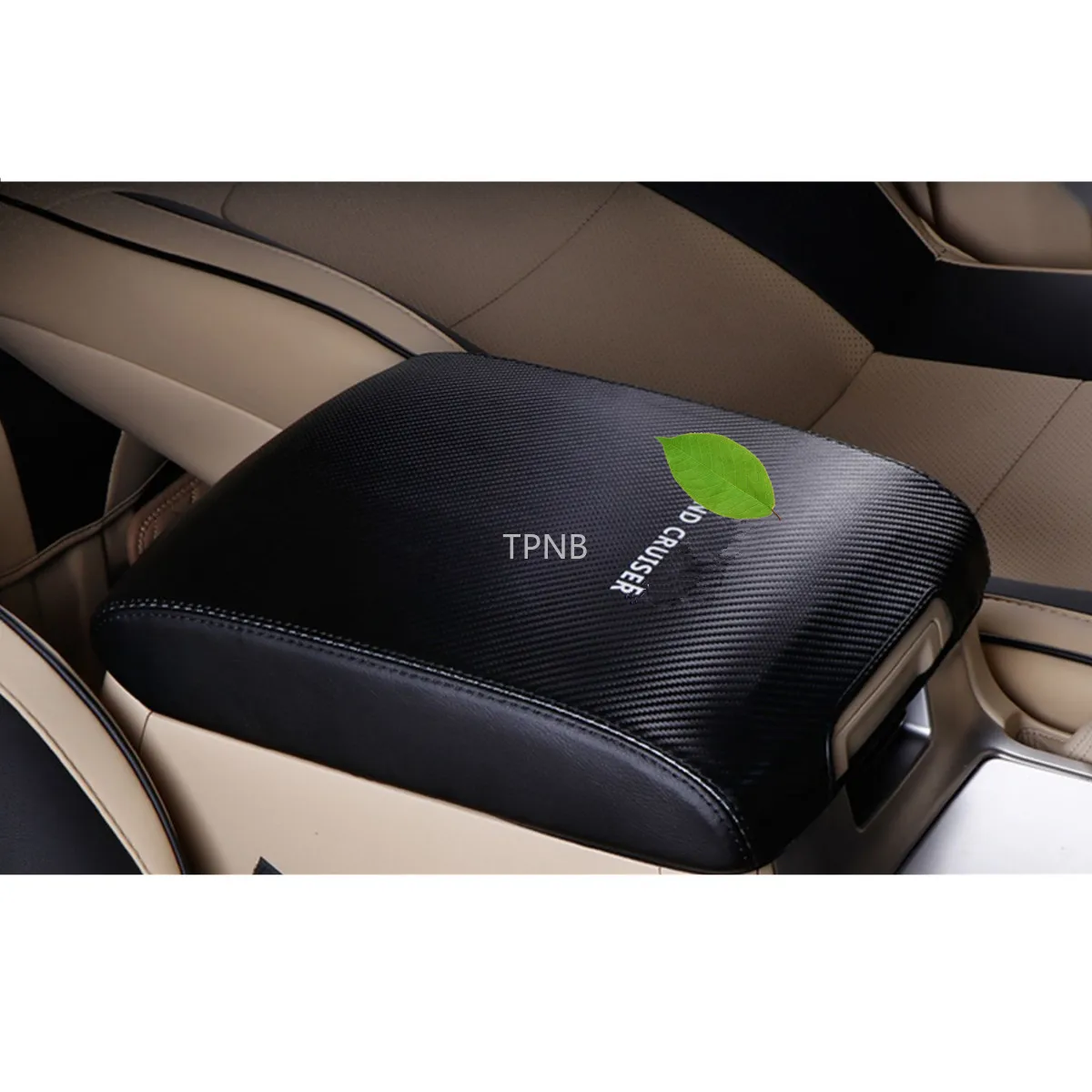 Чехол для подлокотника из углеродного волокна Toyota Land Cruiser 200 LC200 2010 2011 2012 2013 2014 2015