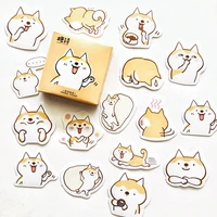45 pcs box cute puppy shiba inu decorative stickers scrapbooking diy diary album stick label decor student supply