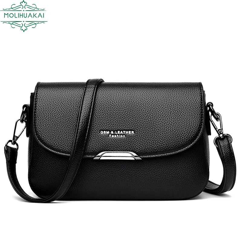 

Новые высококачественные сумки на плечо из искусственной кожи, женская сумка на двойном ремешке, женская сумка-мессенджер, элегантная и мод...