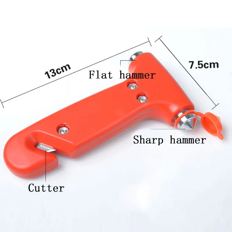 Автомобильный молоток безопасности аварийный для разбивания стекла и окон резак