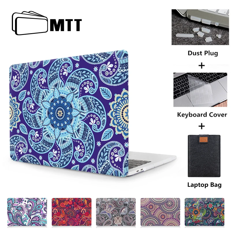 MTT чехол для ноутбука Macbook Air 11 13,3 12 дюймов Pro retina 13 15 с сенсорной панелью Жесткий Чехол сумка для ноутбука Funda a1706 a1466
