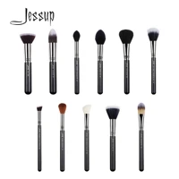 jessup beauty 1pcs single cosmetic makeup brush dropshipping fiber hair powder foundation contour highlighter face brush