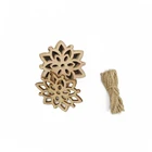 10 шт Плетеный абажур из натурального дерева Снежинка Рождественская елка, ручная работа, подвеска для изготовления скрапбукинга для украшения Швейные дома