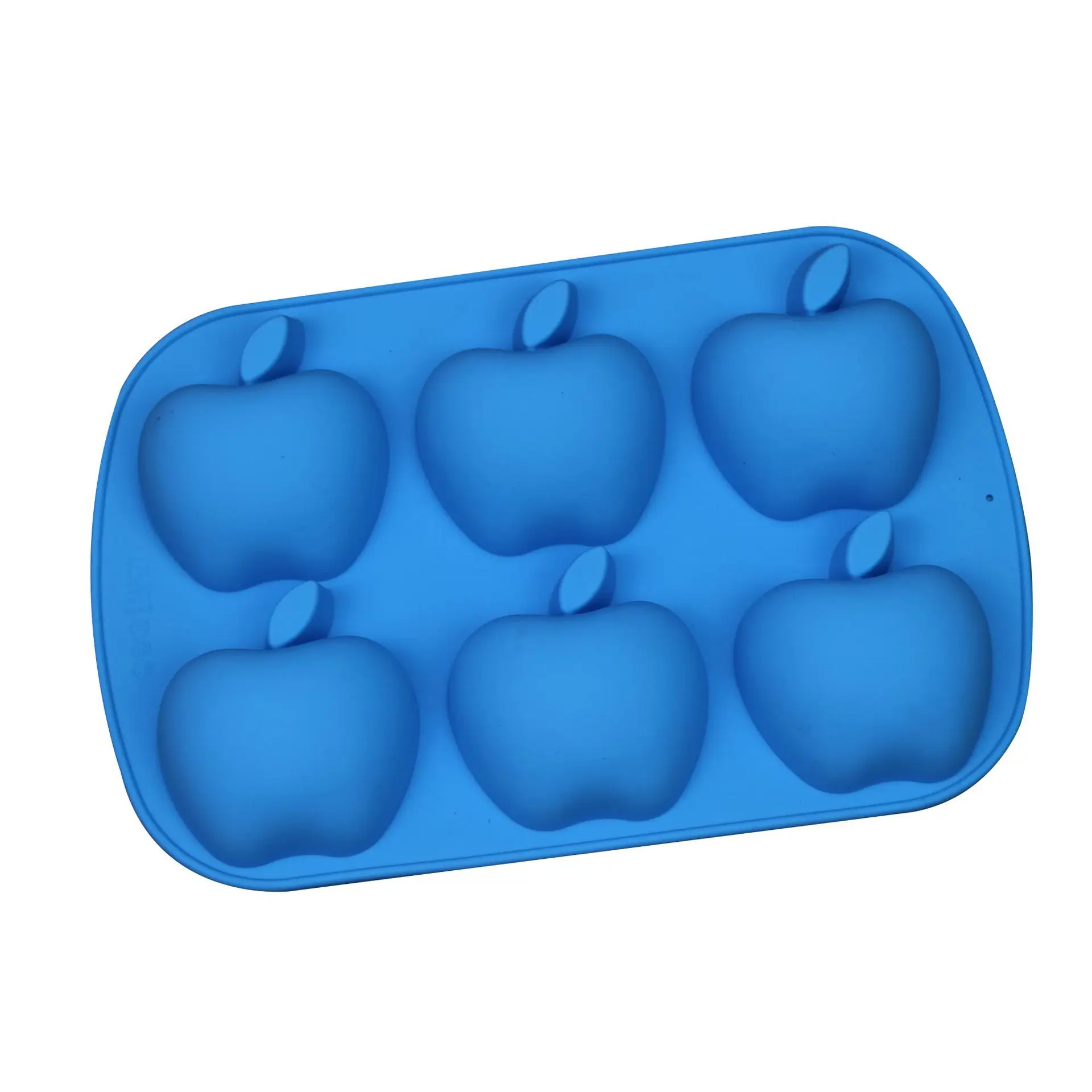 6 отверстий 3D Apple силиконовые формы для выпечки мусс арт сковорода мороженое