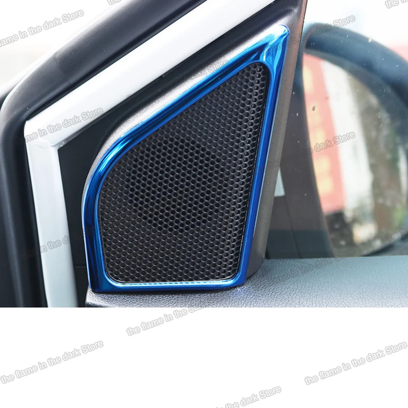 Lsrtw2017 Stainless Steel Car Door Sound Player Frame Trims for chevrolet cavalier 2017 2018 2019 audio loundspeaker | Автомобили и