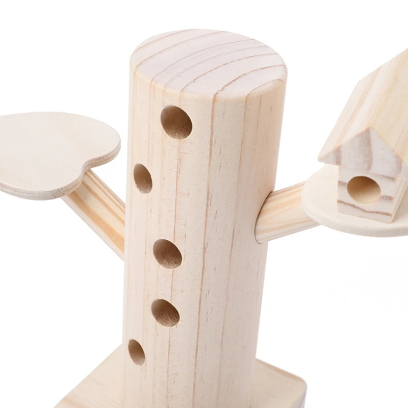 

Woodpecker Catch Worms Game Magnetic Puzzle Wooden Toys Kids Early Learning Educational Toy for Children