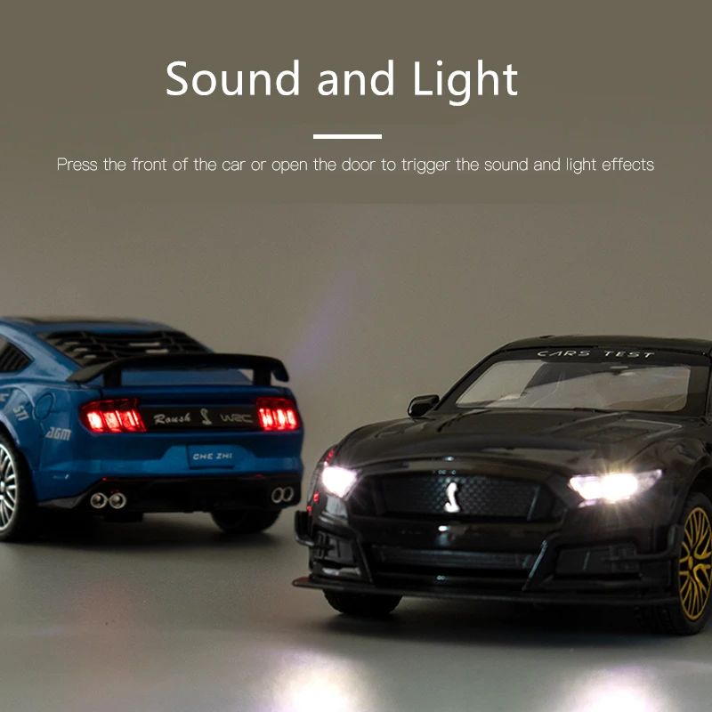 Модель спортивного автомобиля Ford Mustang Shelby GT500 в масштабе 1:32 модель литая