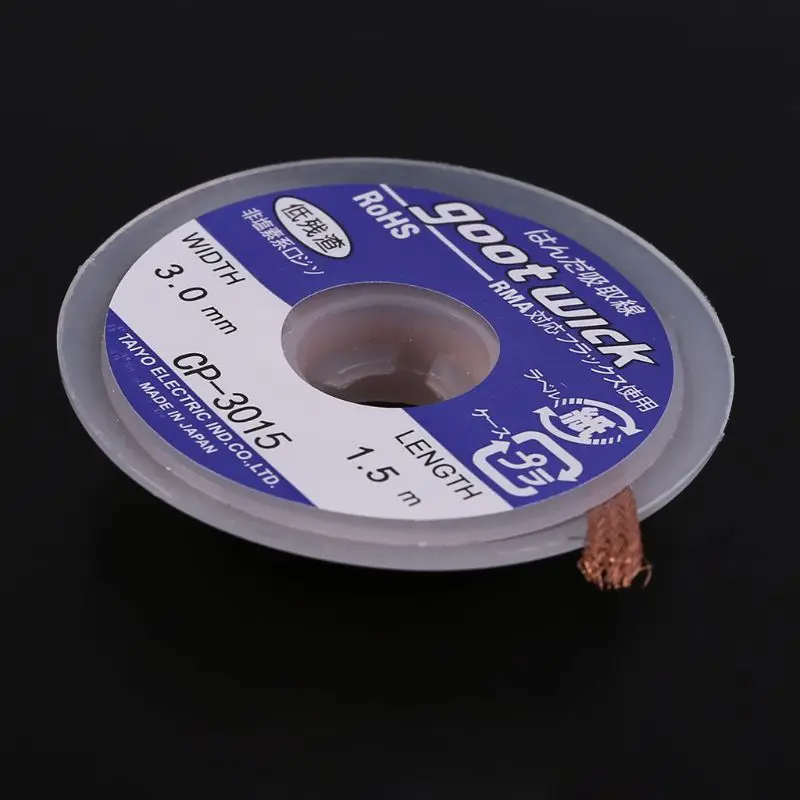 5 ft 3mm New esoldering Braid Solder Remover Wick CP-3015