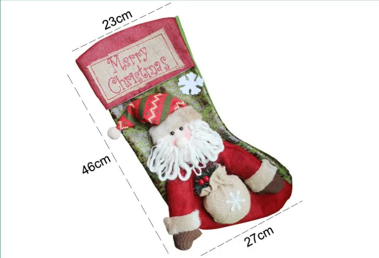 Украшения на новый год рождественские носки украшения елку подарок Рождество |