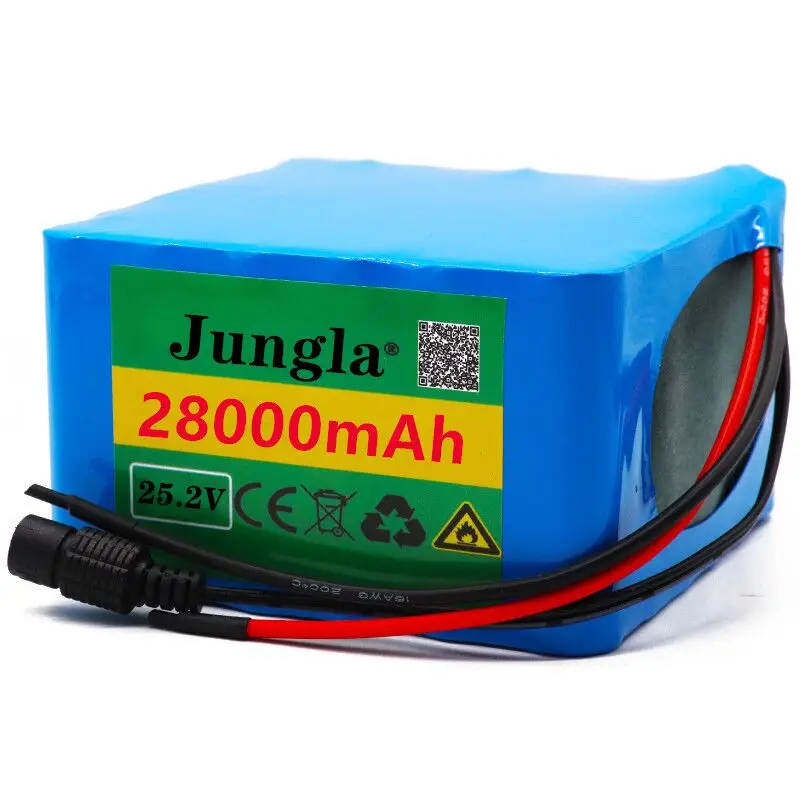 

original high quality 7S5P 24v 28Ah battery pack 250w 29.4V 28000mAh lithium battery for wheelchair electric bicycle + charger