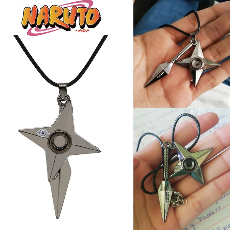 Косплей реквизит аниме Наруто Учиха Костюм кунай ожерелье сплав унисекс
