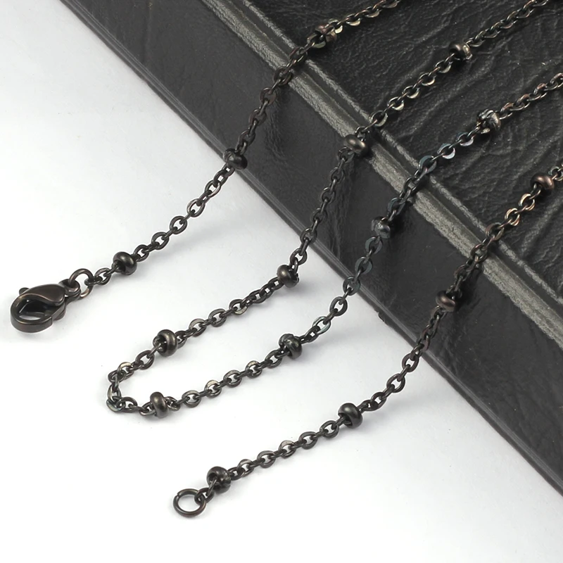 20 '✲'' 2 мм серебро/золото/розовое золото/черный цвет 316 шариковая станция