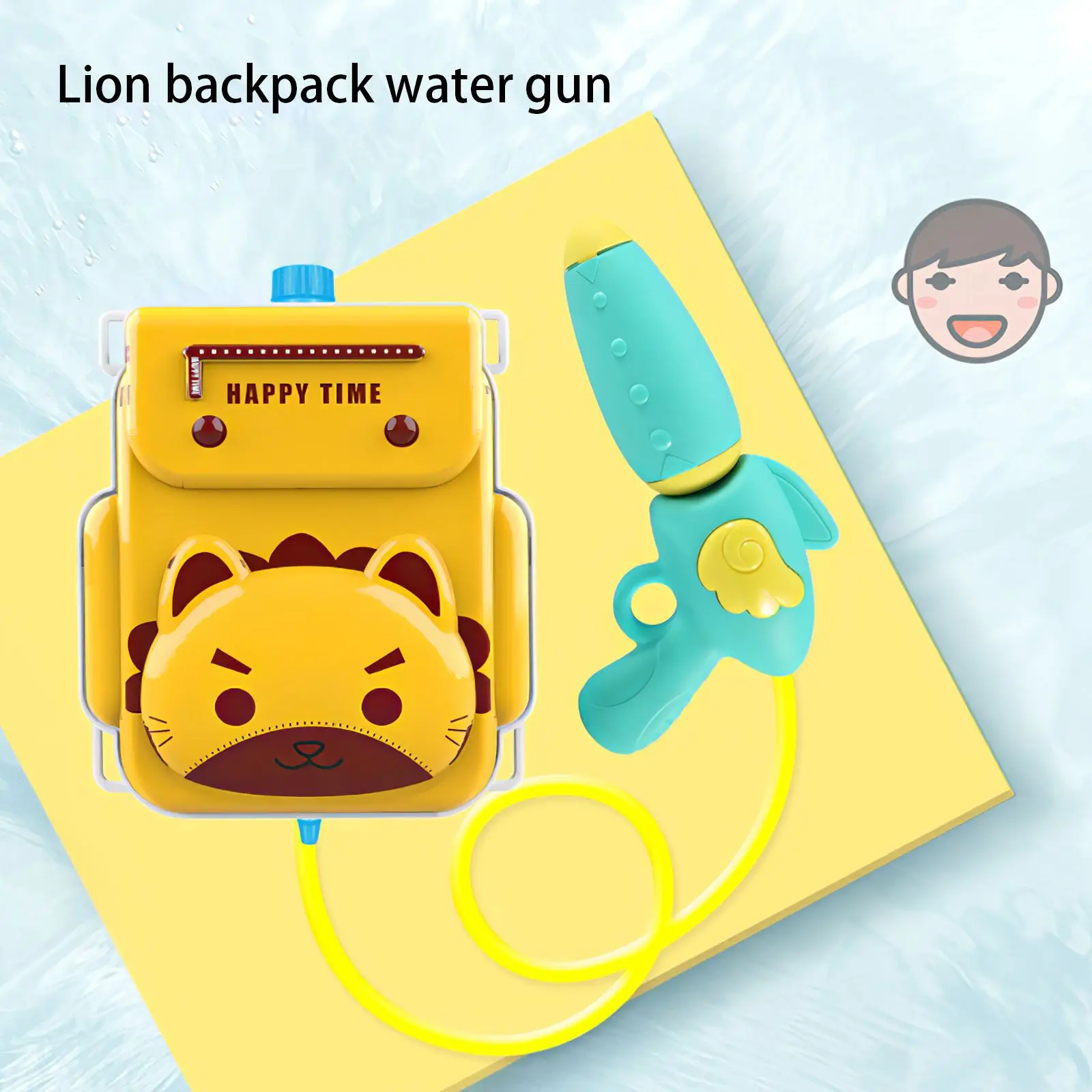 

Детский рюкзак, 1300 мл, Водяные Пистолеты, водяные бои, игрушки для детского сада, для мальчиков и девочек, пляжные Водяные Пистолеты-распылит...