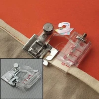 Adjustable Bias Tape Binding Foot Snap On Presser Foot For Brother Sewing Machine Accessories adjustable width binding