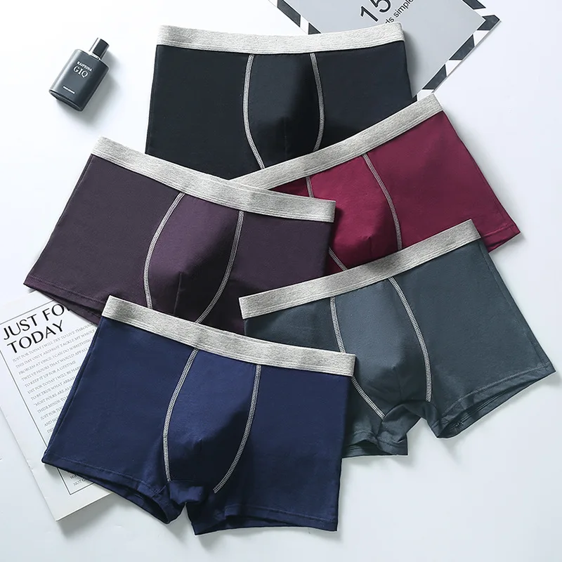 

Large Size Men Underwear Cotton Solid Color Breathable Comfortable Boxers Fashion Loose Overweight Man Boxer Briefs Men 6XL Big
