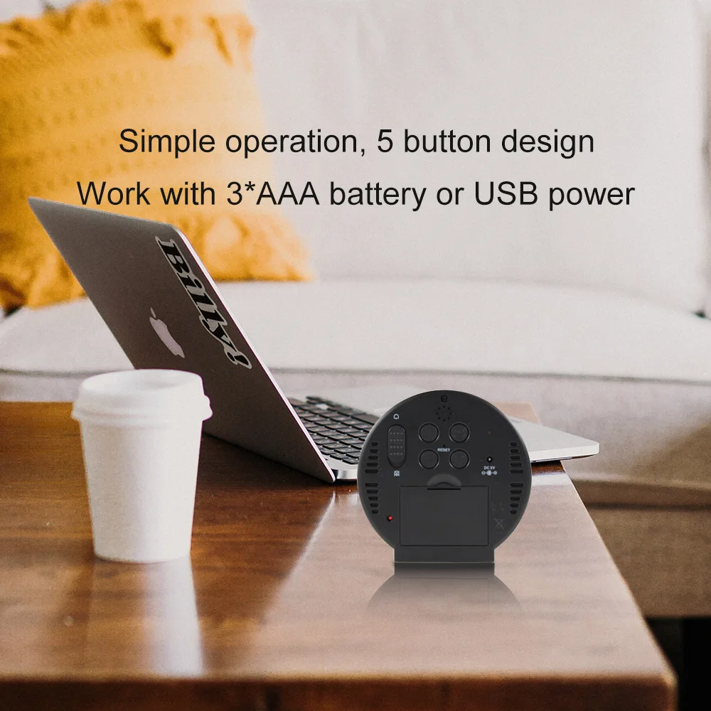 Цифровой будильник с большим временем температуры USB/AAA питание Голосовое