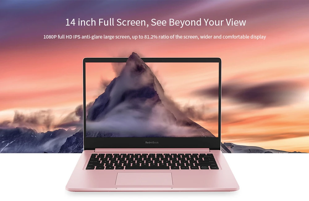 Оригинальный ноутбук Xiaomi RedmiBook 14-дюймовый с Windows 10 Intel Core процессором ОЗУ 8 Гб ПЗУ