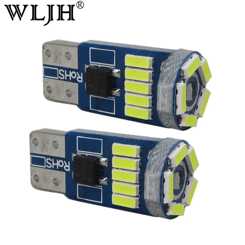 WLJH 10x Canbus Led T10 2825 W5W 4014 SMD 12v автомобильный светильник Наружный боковой маркер