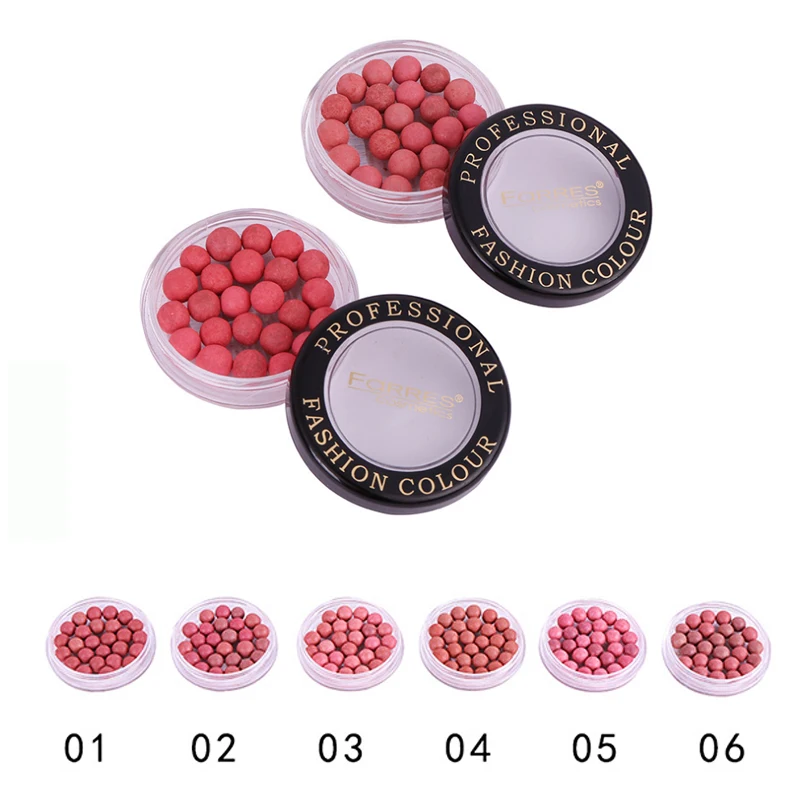 Шарики Румяна для лица водостойкие румяна хайлайтер стойкие пигменты матовые с