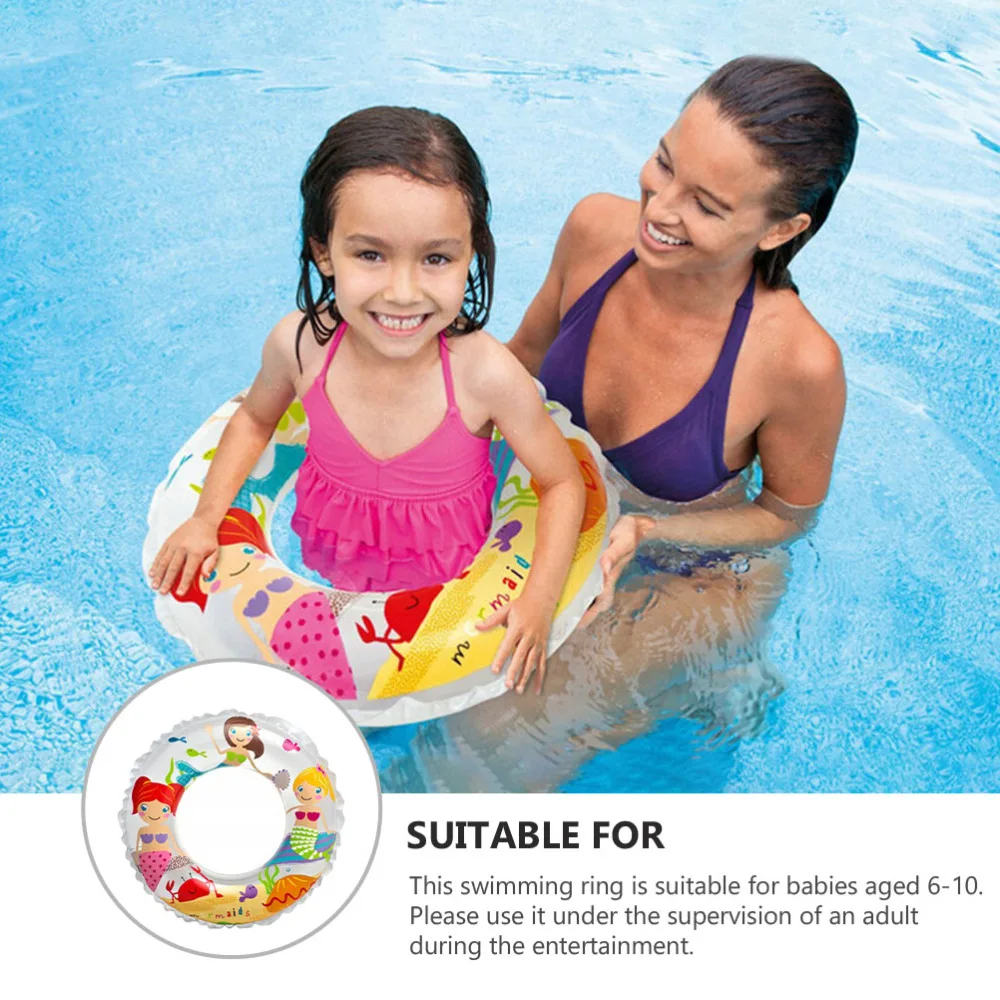 

Kids Pool Float Swimming Ring Inflatable Swimming Ring (Random Color)
