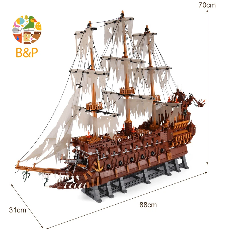 16016 серия фильмов корабль пиратов из стран Карибского моря голландский Летающий