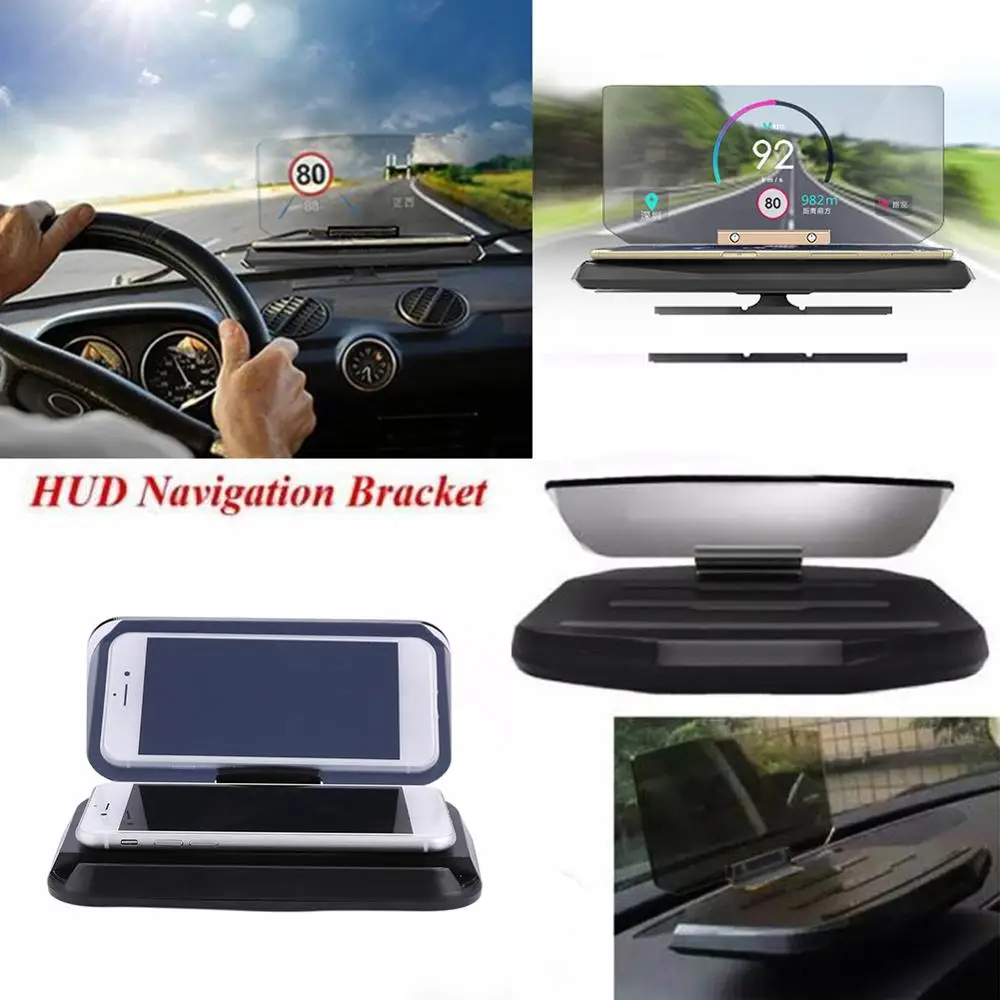 Автомобильный дисплей на лобовое стекло HUD предупреждение о скорости GPS