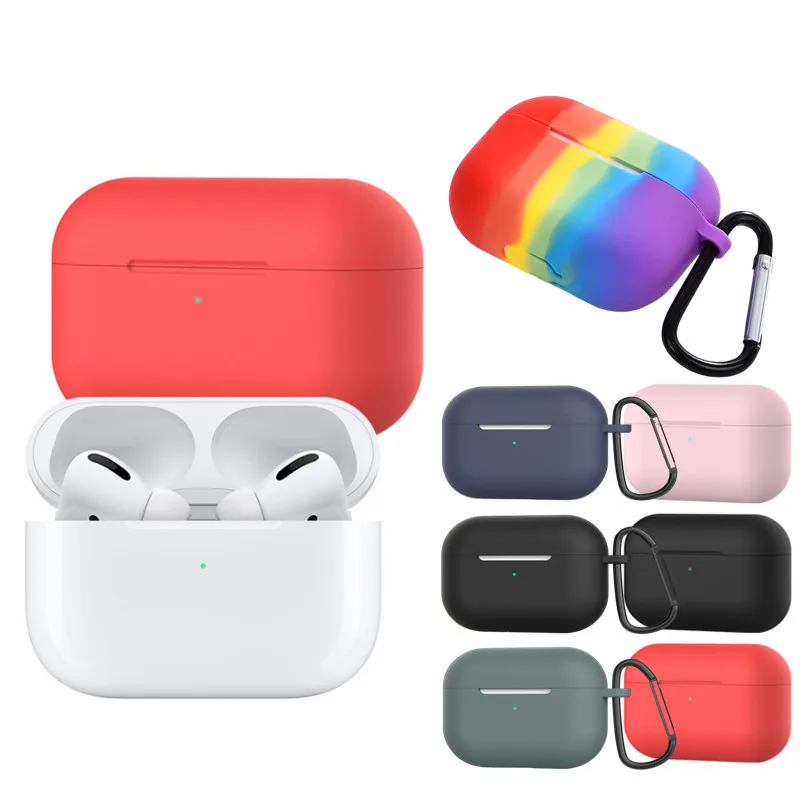 Мягкий силиконовый чехол для Apple airpods 3 защитная наклейка беспроводная bluetooth