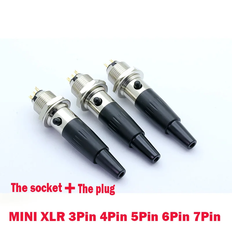 

Мини XLR 3-контактный разъем, 4-контактный, 5-контактный разъем, 6-pin, 7-контактный разъем кабель встроенный разъем 3-контактный разъем, 4-контактн...