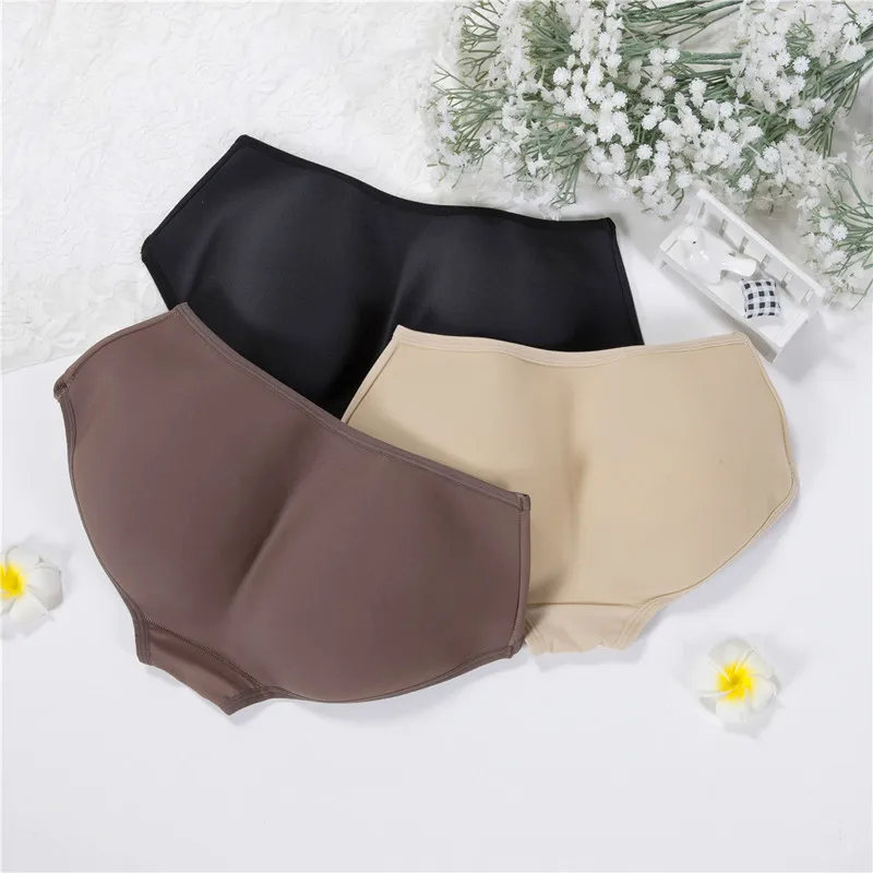 

Add cushion enrich buttock artifact Breeches Triangle hip lift Honey peach hip thickening Fixed fake buttock pad underpants