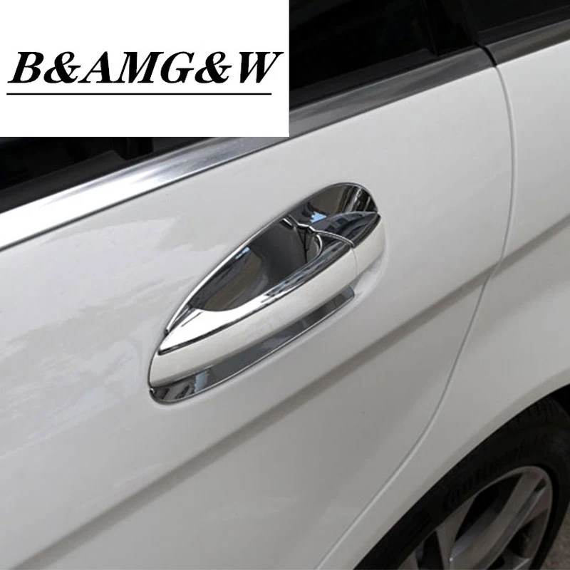 Хромированная отделка ручки двери автомобиля украшение чаши для Mercedes Benz GLK/GL/ML/C