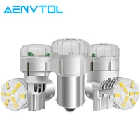 aenvtol 2x 12v p21w led 1156 t20 w215w 7443 p215w 1800lm w21w car bulb 7440 ba15s bay15d 1157 canbus auto drl daytime lamp