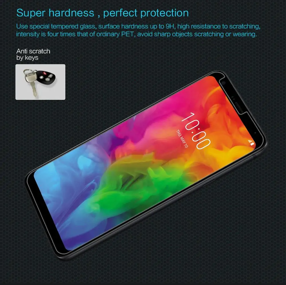Для LG Q7 стекло NILLKIN Amazing H Взрывобезопасное закаленное Защита экрана для защитная